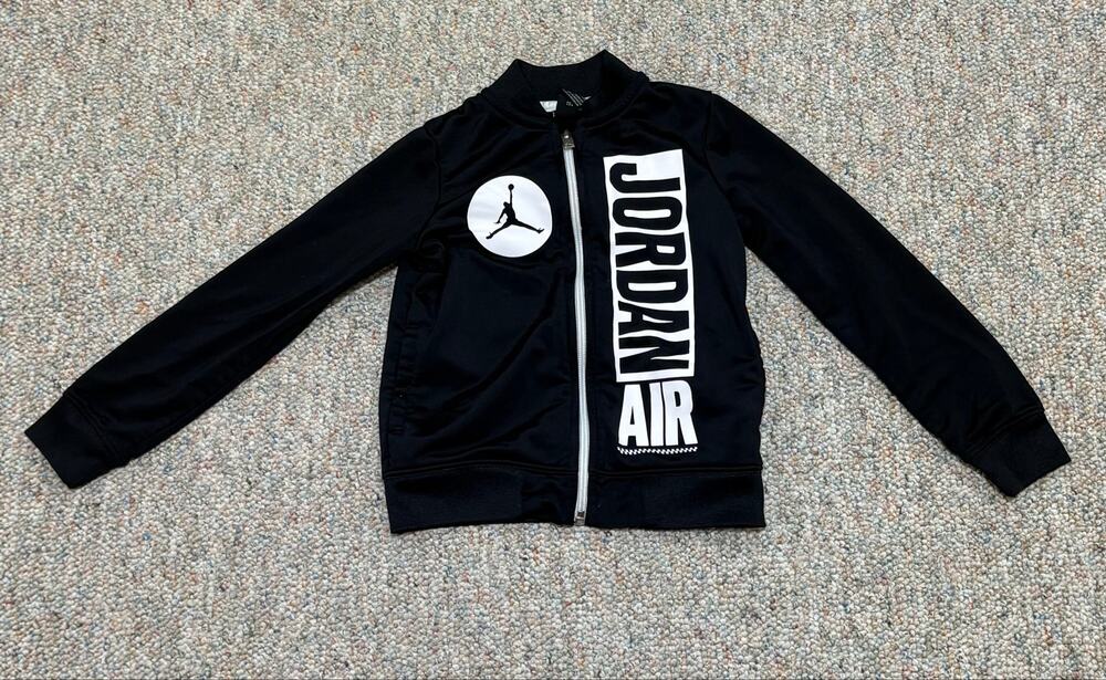 Nike Jordan Jacket YOUTH Extra Small Black Jumpman Full Zip Air 23 Track Top